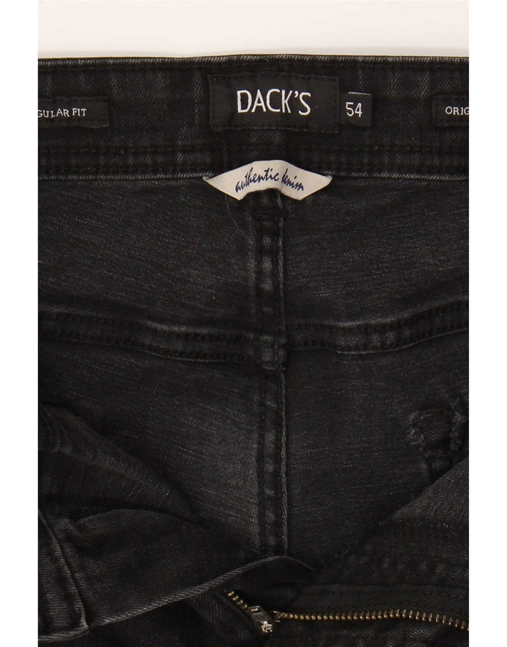 Dacks Herre Regular Fit Straight Jeans IT 54 2XL W36 L28 Sort