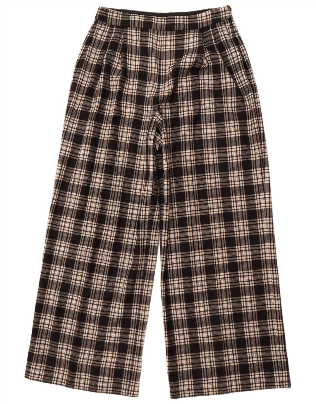 Massimo Dutti Dame Casual Bukser EU 42 Large W32 L30 Black Check