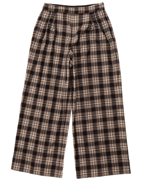 Massimo Dutti Dame Casual Bukser EU 42 Large W32 L30 Black Check