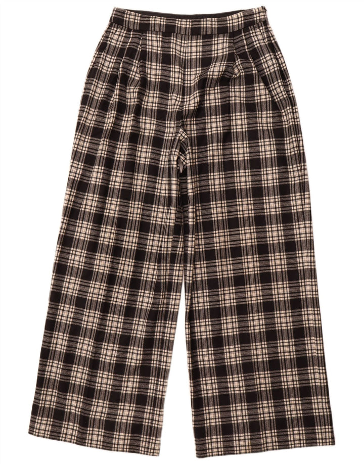 Massimo Dutti Dame Casual Bukser EU 42 Large W32 L30 Black Check