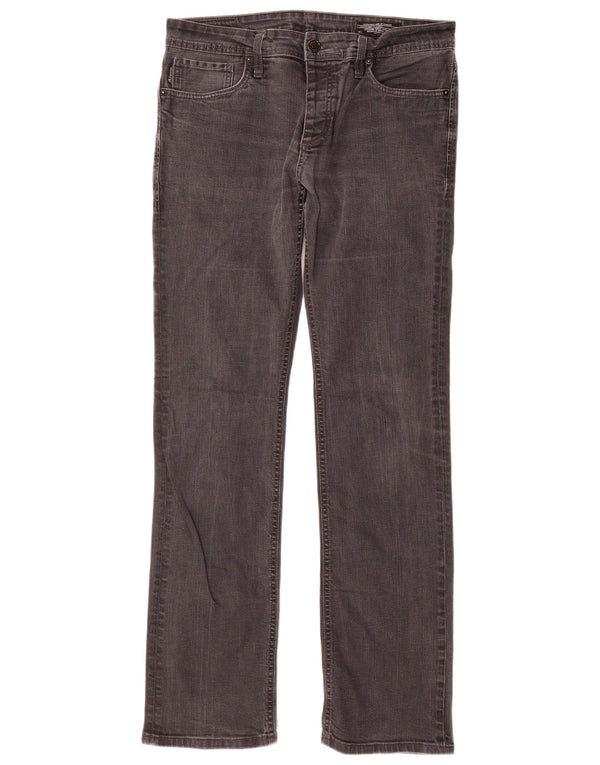 Jack & Jones Straight Jeans til mænd W34 L36 Grå bomuld