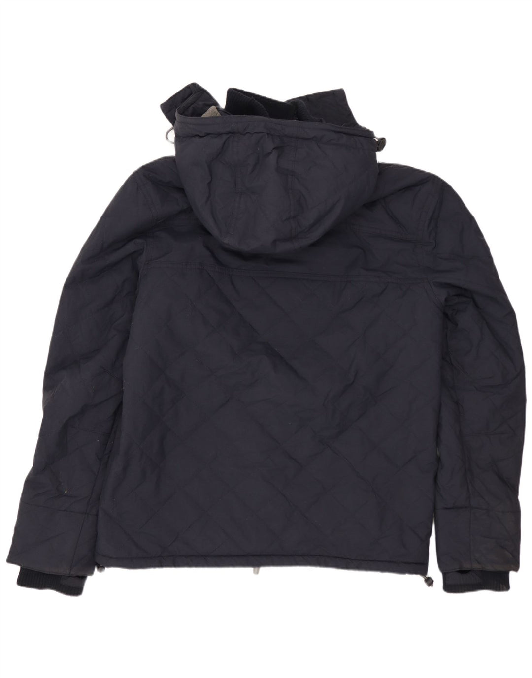 SUPERDRY Grafisk Windbreaker-jakke til kvinder UK 14 Medium Navy Blue