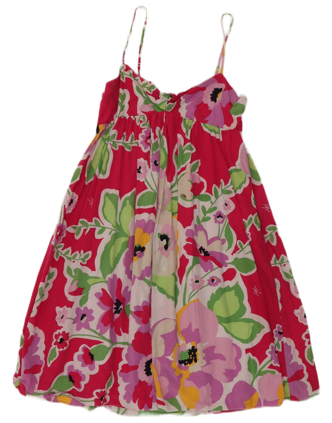 TOMMY HILFIGER Solkjole til kvinder US 6 Medium Pink Floral Silke