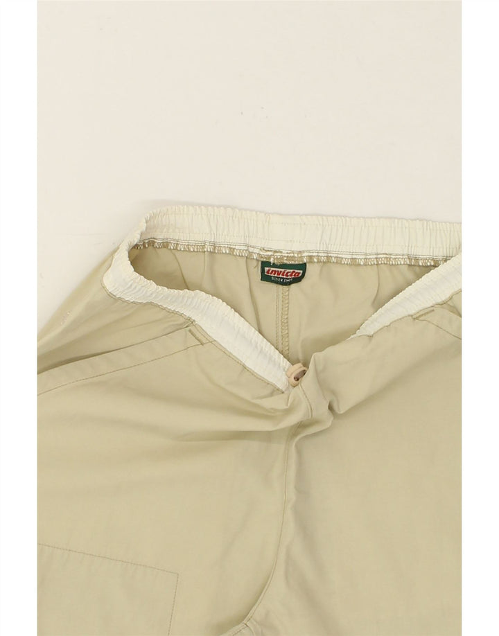 INVICTA Womens Straight Capri Trousers  Small W28 L20 Beige Cotton Vintage Invicta and Second-Hand Invicta from Messina Hembry 