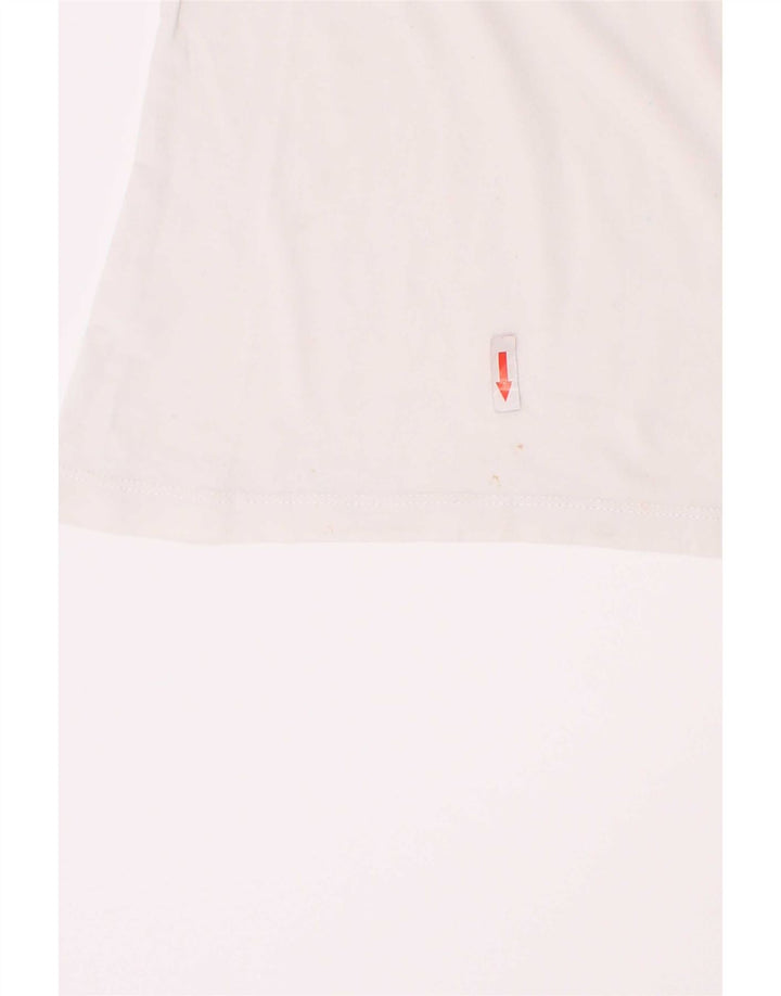Fila Boys Grafisk T-Shirt Top 7-8 År Hvid Bomuld
