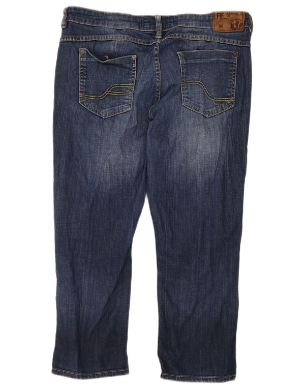 Fat Face Dame Cropped Jeans UK 12 Medium W34 L23 Blå Bomuld