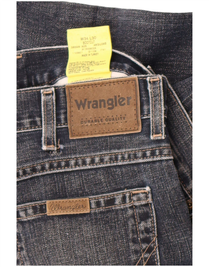 Wrangler Bootcut jeans til mænd W34 L30 Marineblå bomuld