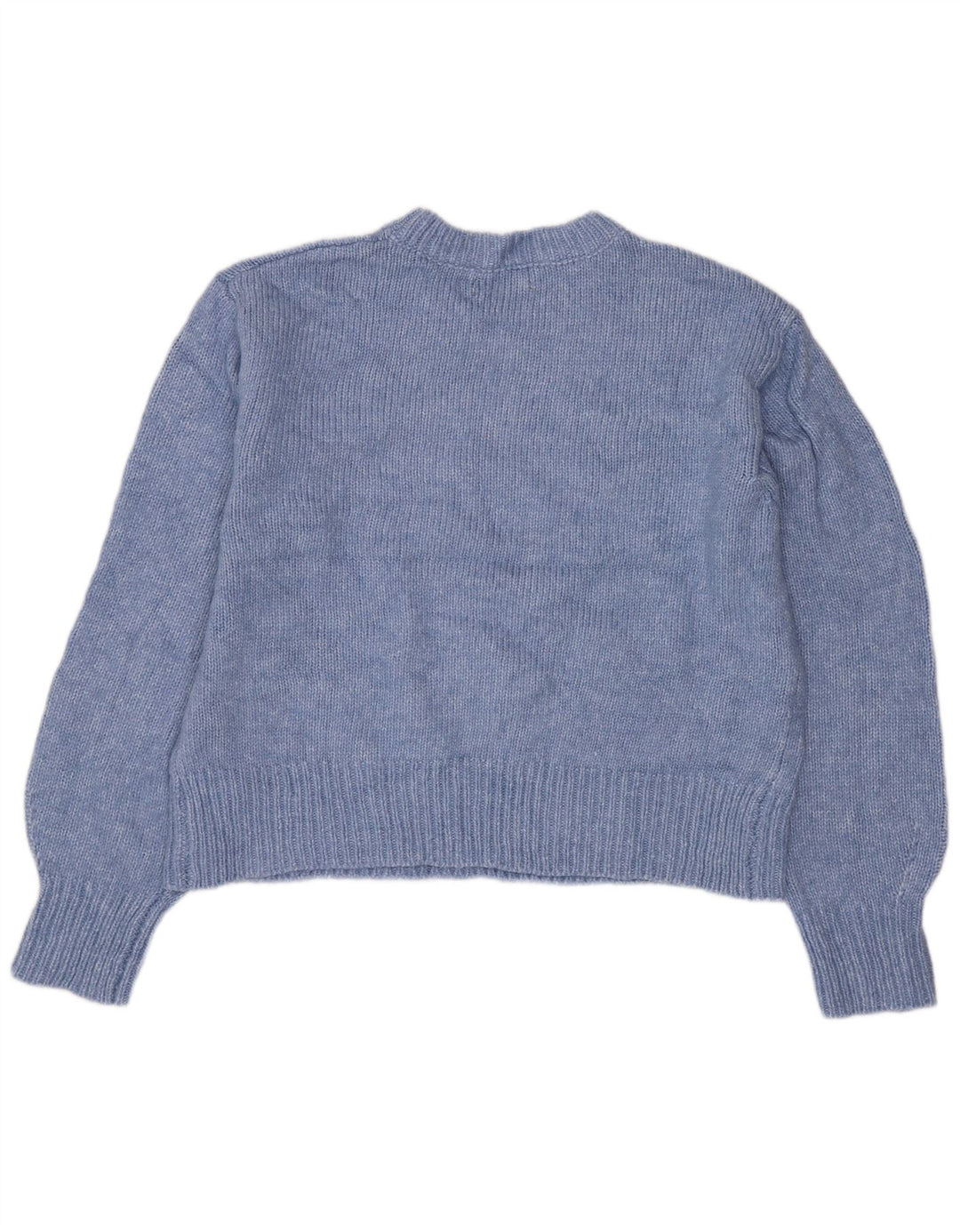 MARKS & SPENCER Dame sweater med rund hals DK 14 Medium Blue