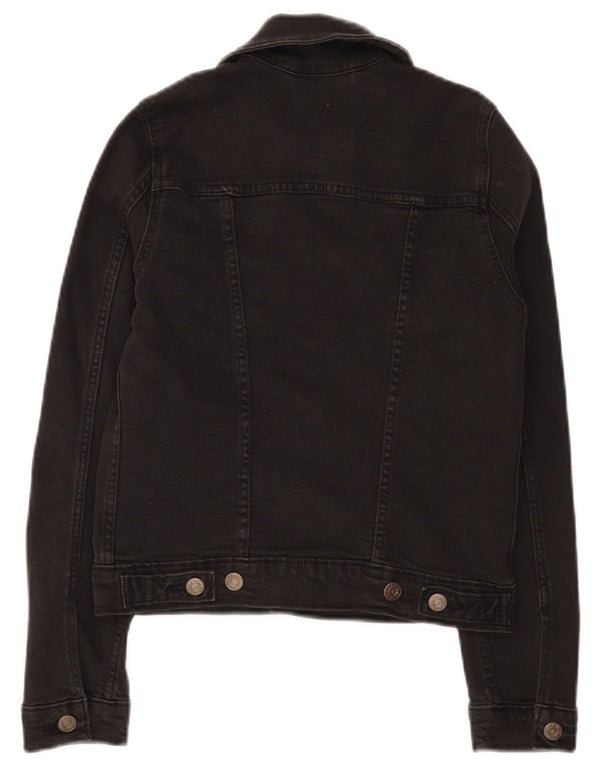 Levi's Womens Crop denimjakke UK 2 2XS Sort bomuld