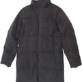 CHAMPION Womens Padded Coat UK 14 Medium Black Polyester Vintage Champion and Second-Hand Champion from Messina Hembry 