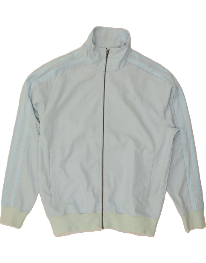 ADIDAS Mens Tracksuit Top Jacket Small Blue Polyester Vintage Adidas and Second-Hand Adidas from Messina Hembry 