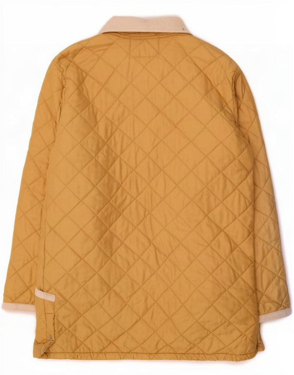 Husky Herre quiltet jakke UK 42 XL Gul Colourblock Nylon