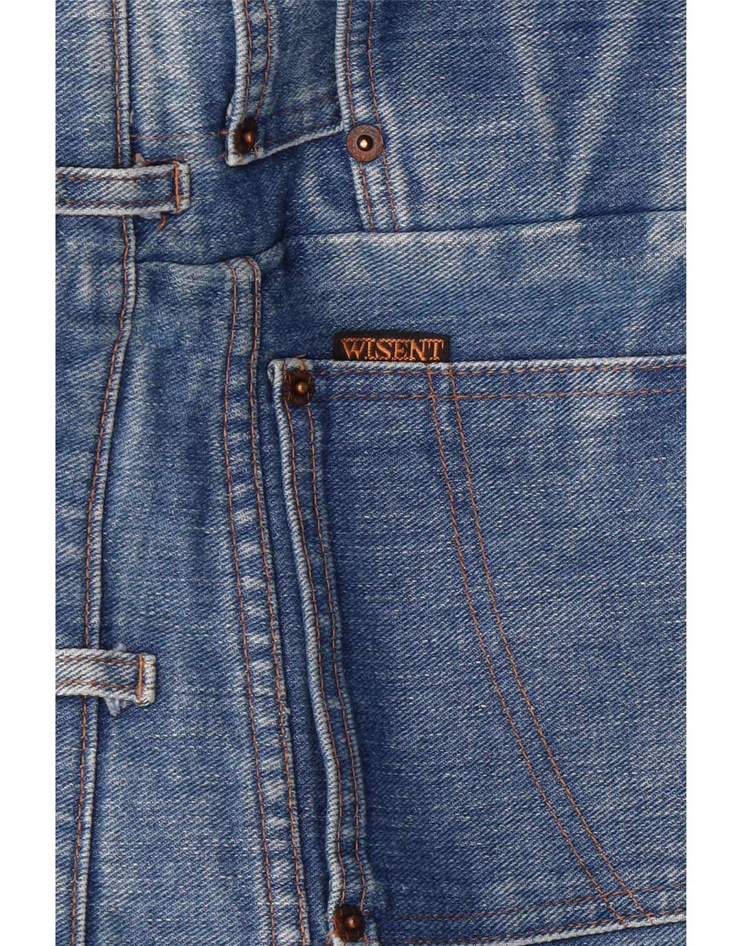 VINTAGE koniske jeans til kvinder W32 L31 blå bomuld