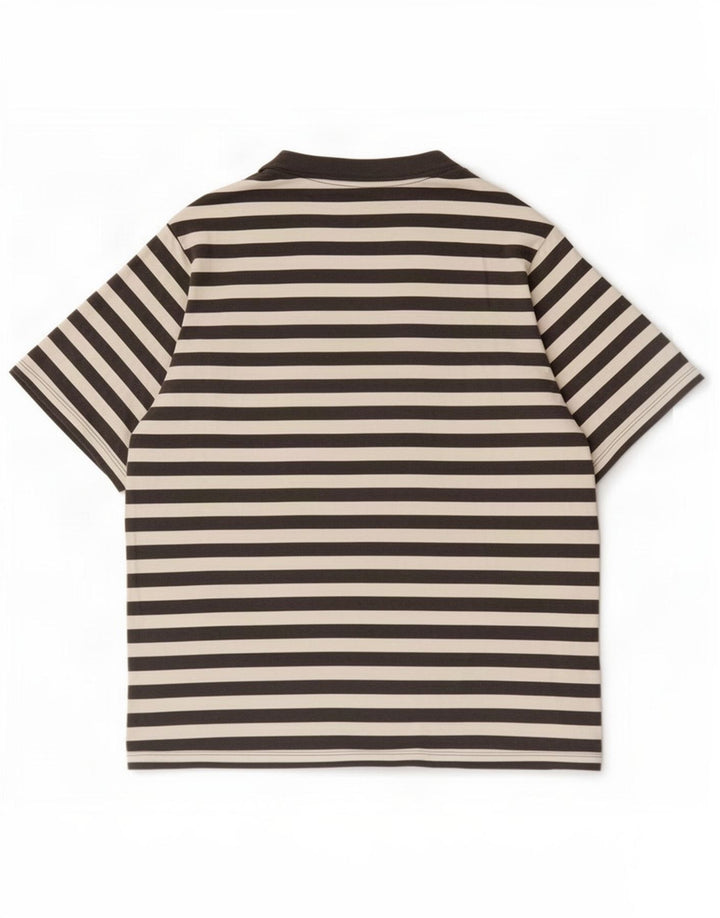 Jack & Jones Herre T-shirt Top Stor grå stribet bomuld
