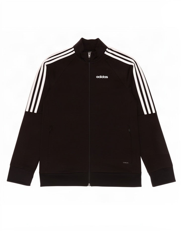 Adidas drenge Climalite træningsdragt topjakke 9-10 år sort polyester