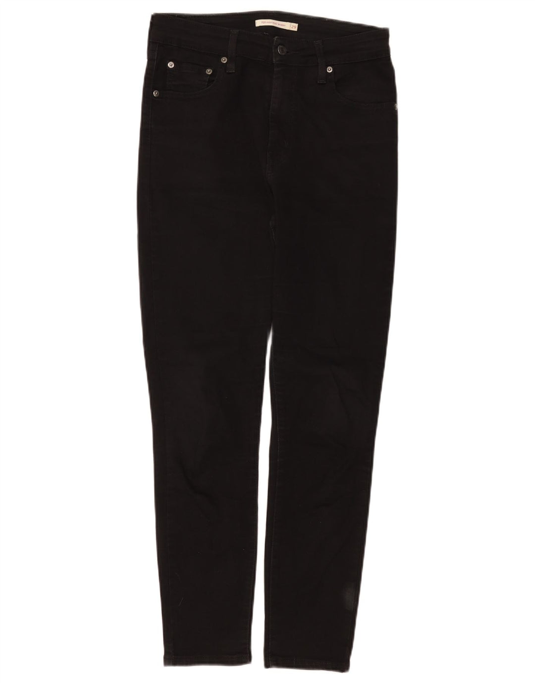 Levi's Dame 721 Skinny Jeans W29 L28, sort