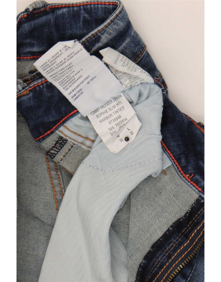 Tommy Hilfiger Dame Slim Jeans W32 L32 Marineblå Bomuld