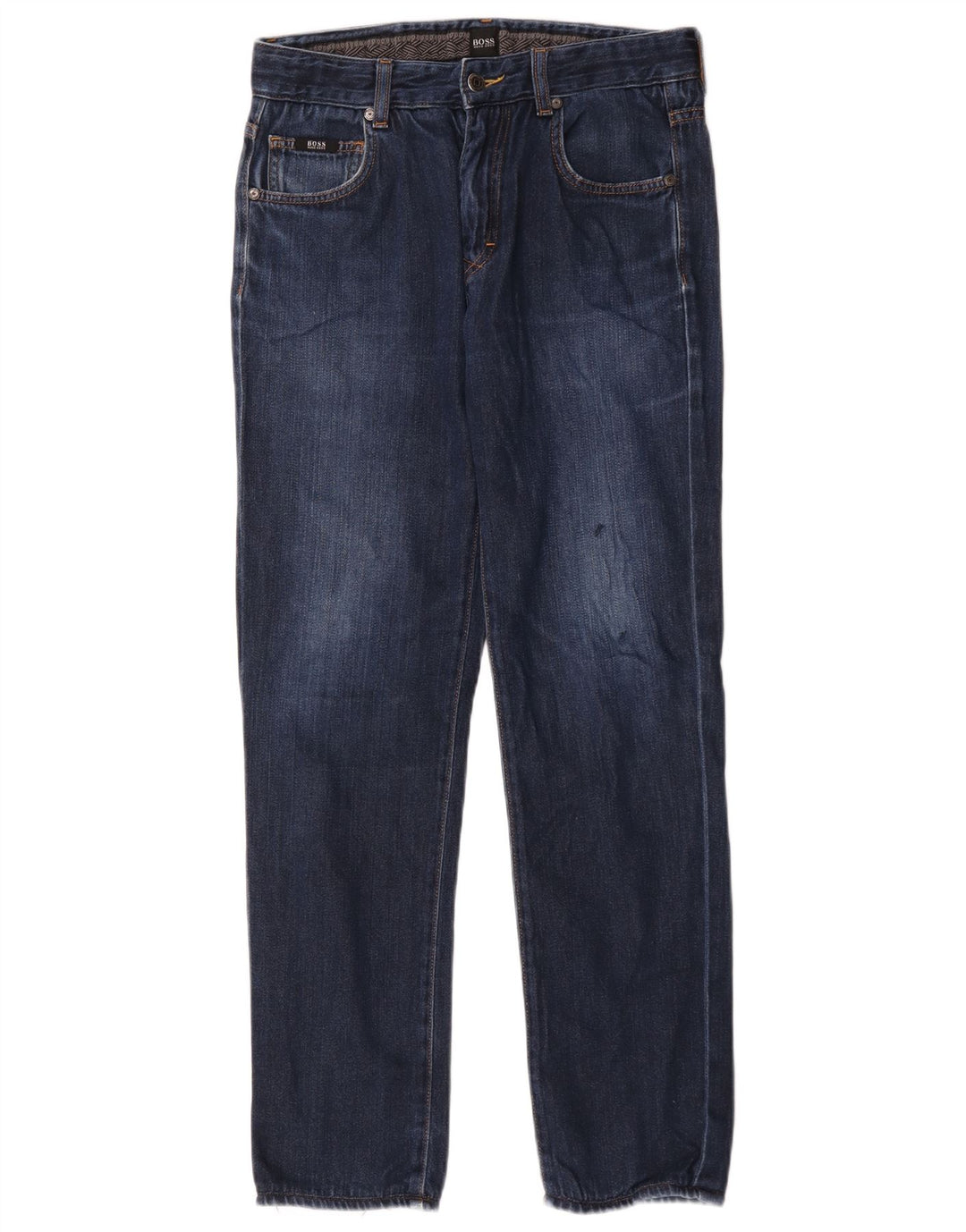 Hugo Boss Herre Regular Fit Straight Jeans W30 L29 Blå Bomuld