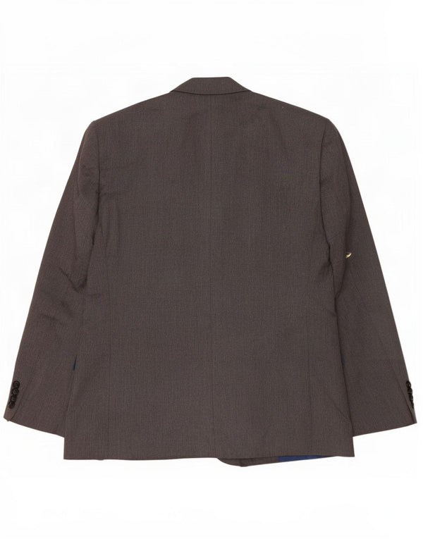 Marks & Spencer Herre Short 2 Button Blazer Jacket UK 44 XL Grå Polyester