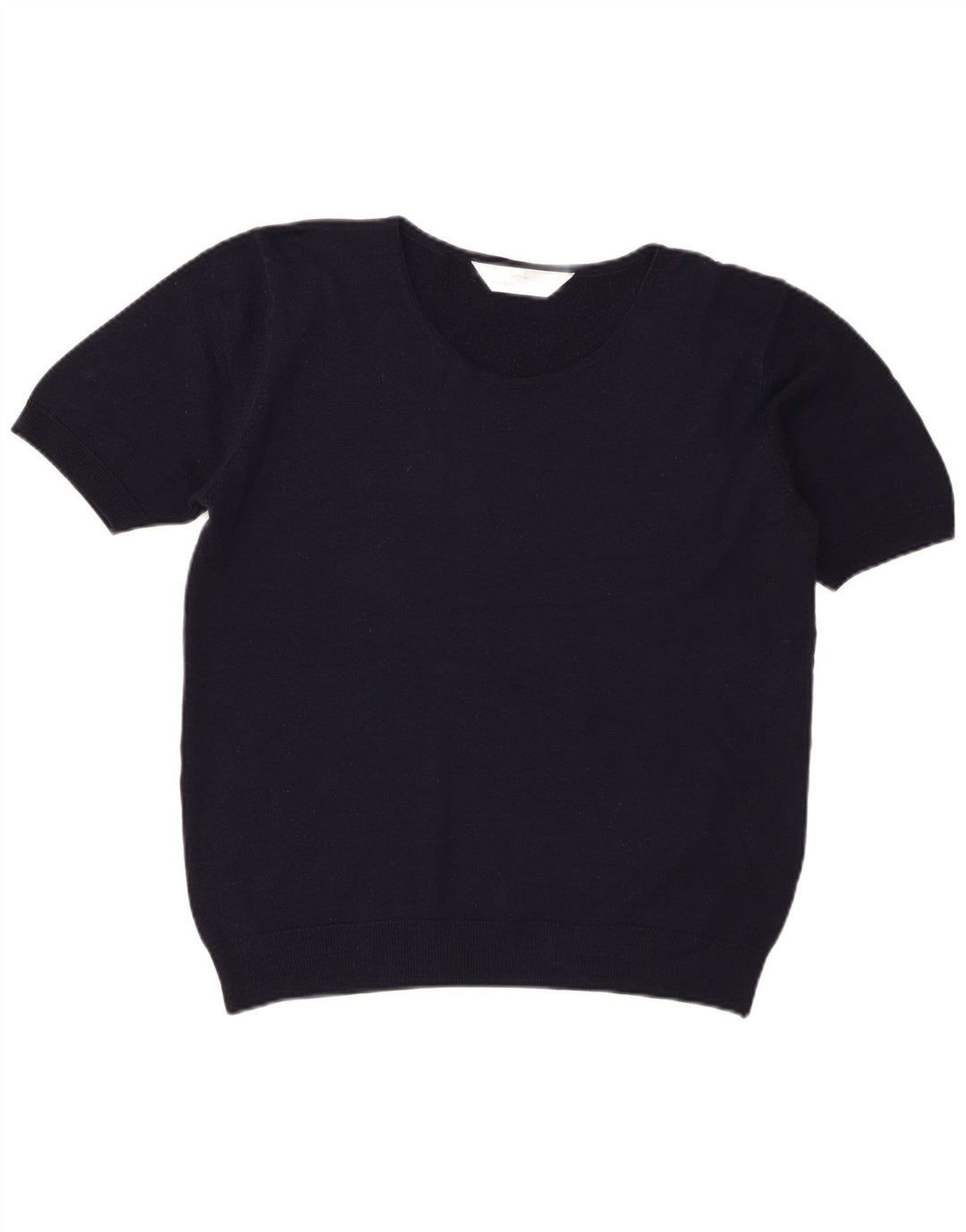 St Michael Dame Crew Neck Jumper Sweater UK 16 Large Navy Blue