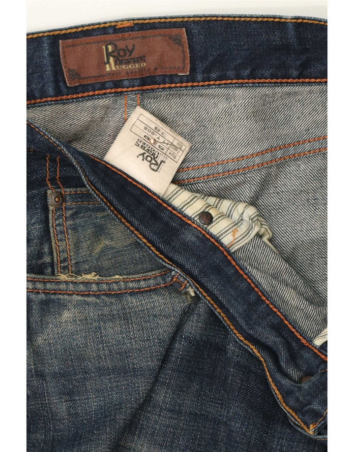 Roy Rogers Herre Distressed Slim Jeans W38 L34 Blå Bomuld