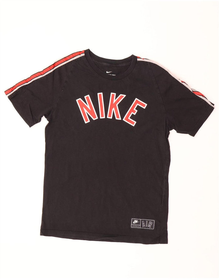 Nike Herre grafisk T-shirt Top Lille Sort Colourblock Bomuld