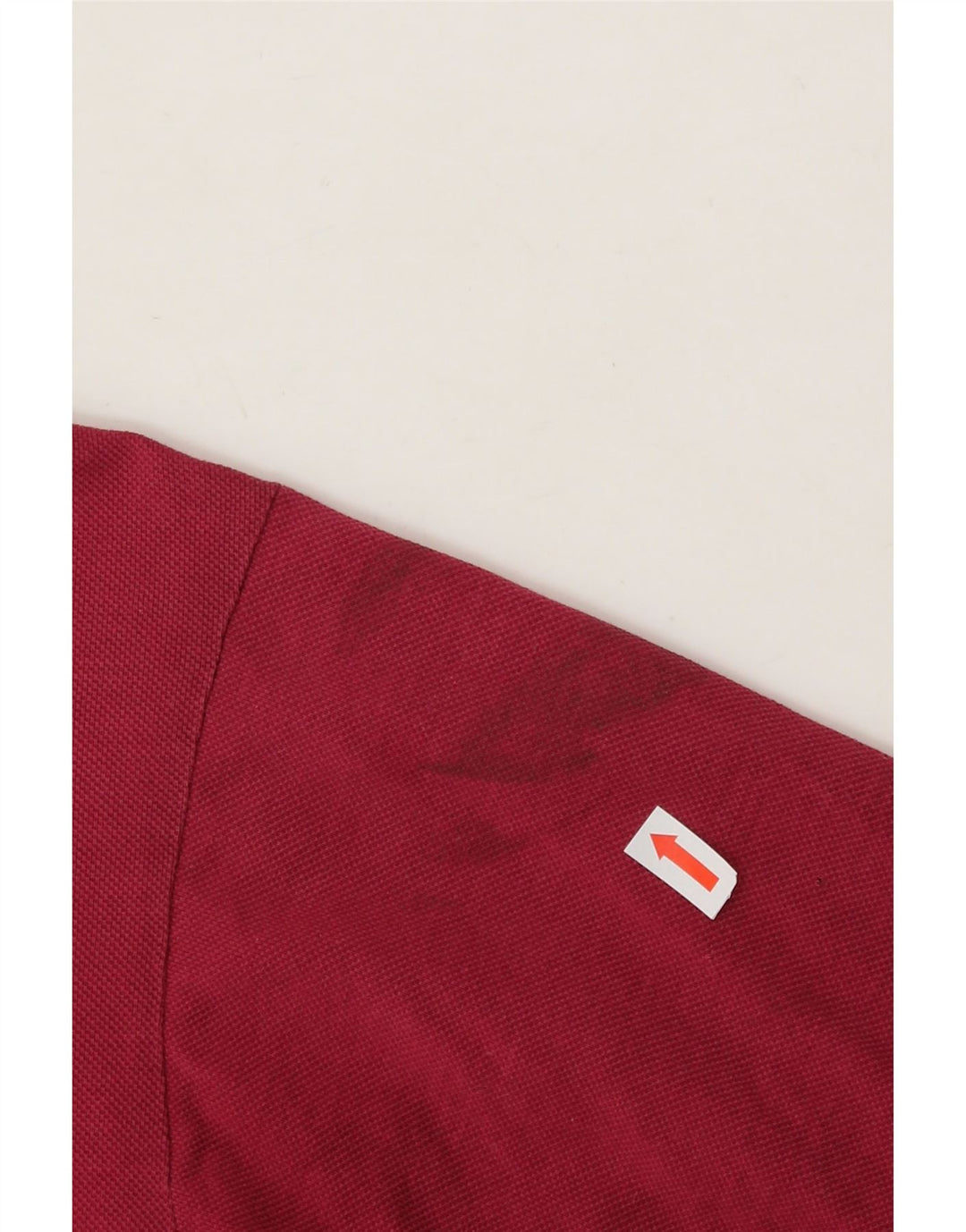 SERGIO TACCHINI Mens Polo Shirt IT 50 Medium Burgundy Cotton Vintage Sergio Tacchini and Second-Hand Sergio Tacchini from Messina Hembry 