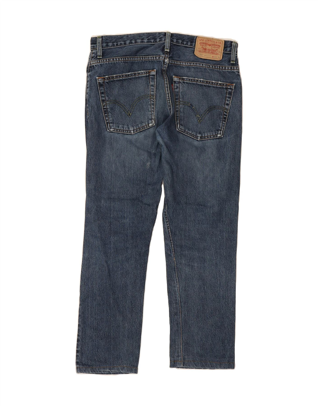 LEVI'S Mens 507 Straight Jeans W32 L29  Blue Cotton Vintage Levi's and Second-Hand Levi's from Messina Hembry 
