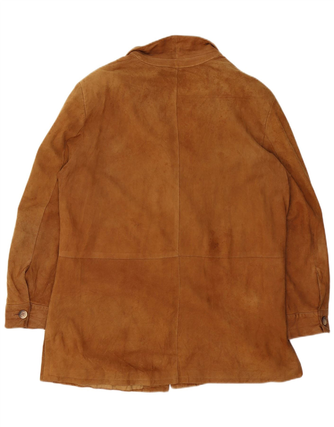 Vintage ruskindsfrakke til kvinder UK 18 XL brunt læder