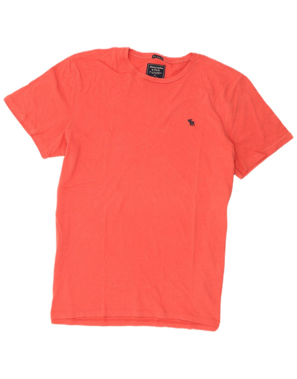 Abercrombie & Fitch Herre T-Shirt Top XL Orange Bomuld