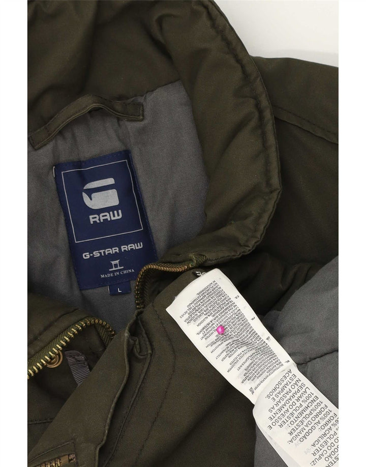 G-Star Herre Utility Jacket UK 40 Large Khaki Polyester
