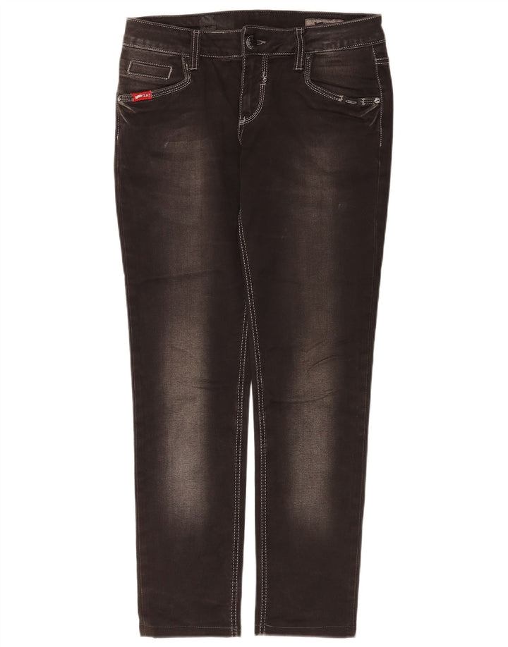 Gas Dame Slim Jeans W31 L30 Sort Bomuld