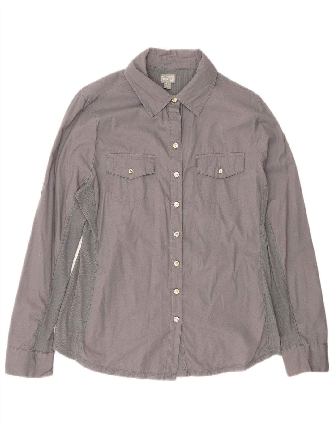 CONVERSE Womens Shirt UK 18 XL Grey Cotton