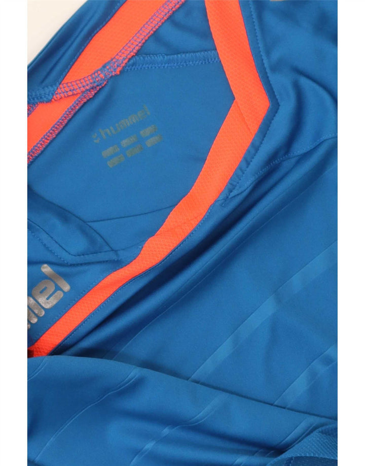 Hummel Herre Grafisk T-Shirt Top Stor Blå Stribet