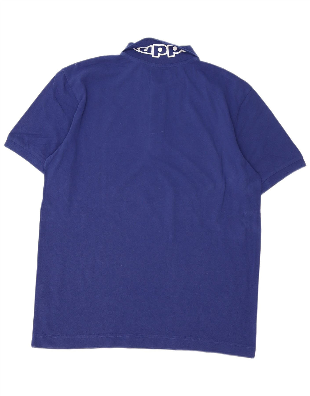 Kappa Herre grafisk poloshirt XL blå bomuld