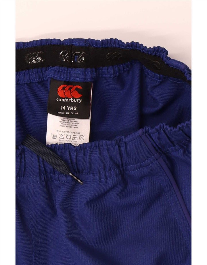 Canterbury Boys Sports Shorts 13-14 år Navy Blue Polyester