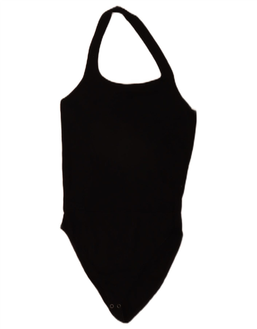 Zara Womens Halter Bodysuit UK 12 Medium Black Viscose