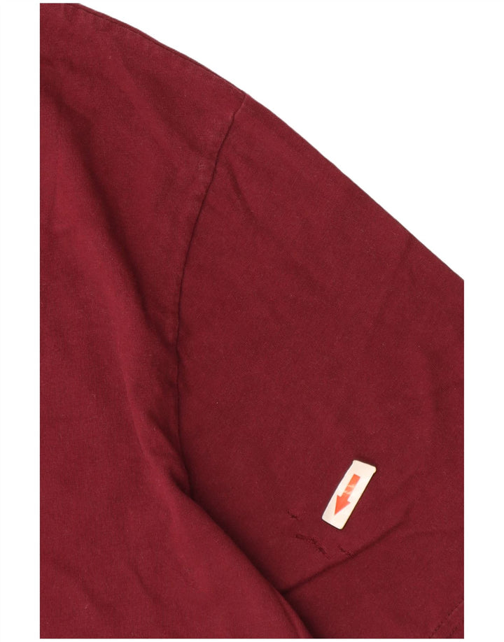 Converse Herre grafisk T-shirt Top Stor Bourgogne Bomuld