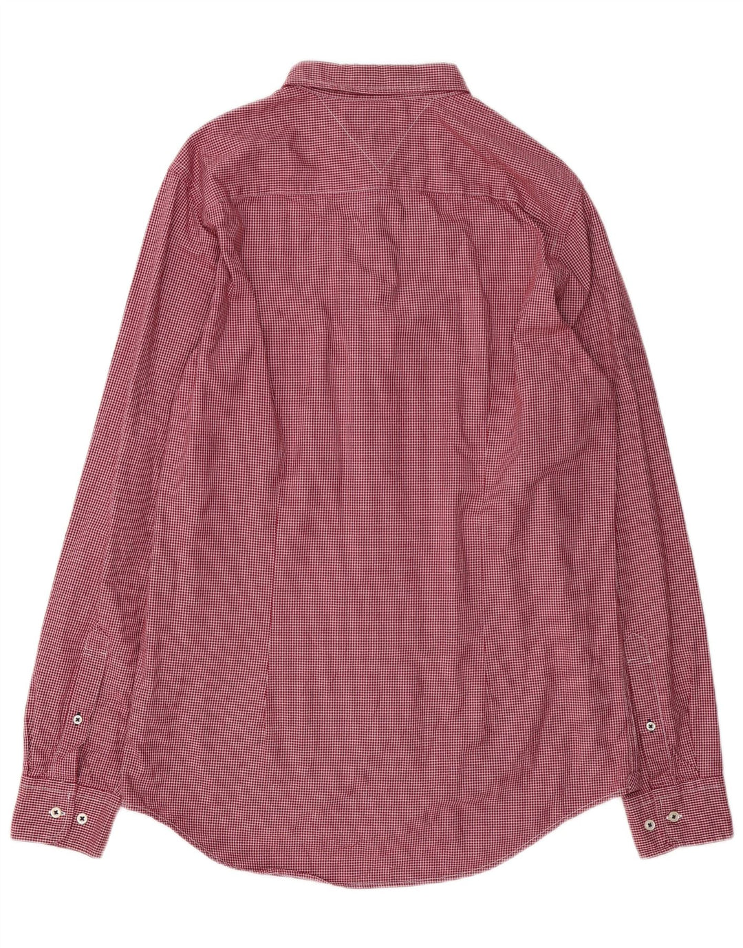 TOMMY HILFIGER Slim Fit skjorte til mænd, stor rød ternet bomuld