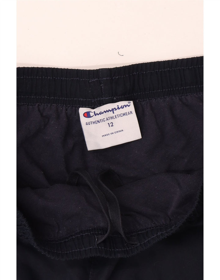 Champion Womens træningsdragt Bukser UK 12 Medium Navy Blue Polyester