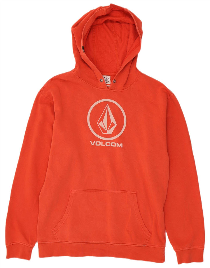 Volcom Grafisk hættetrøje til mænd, stor orange
