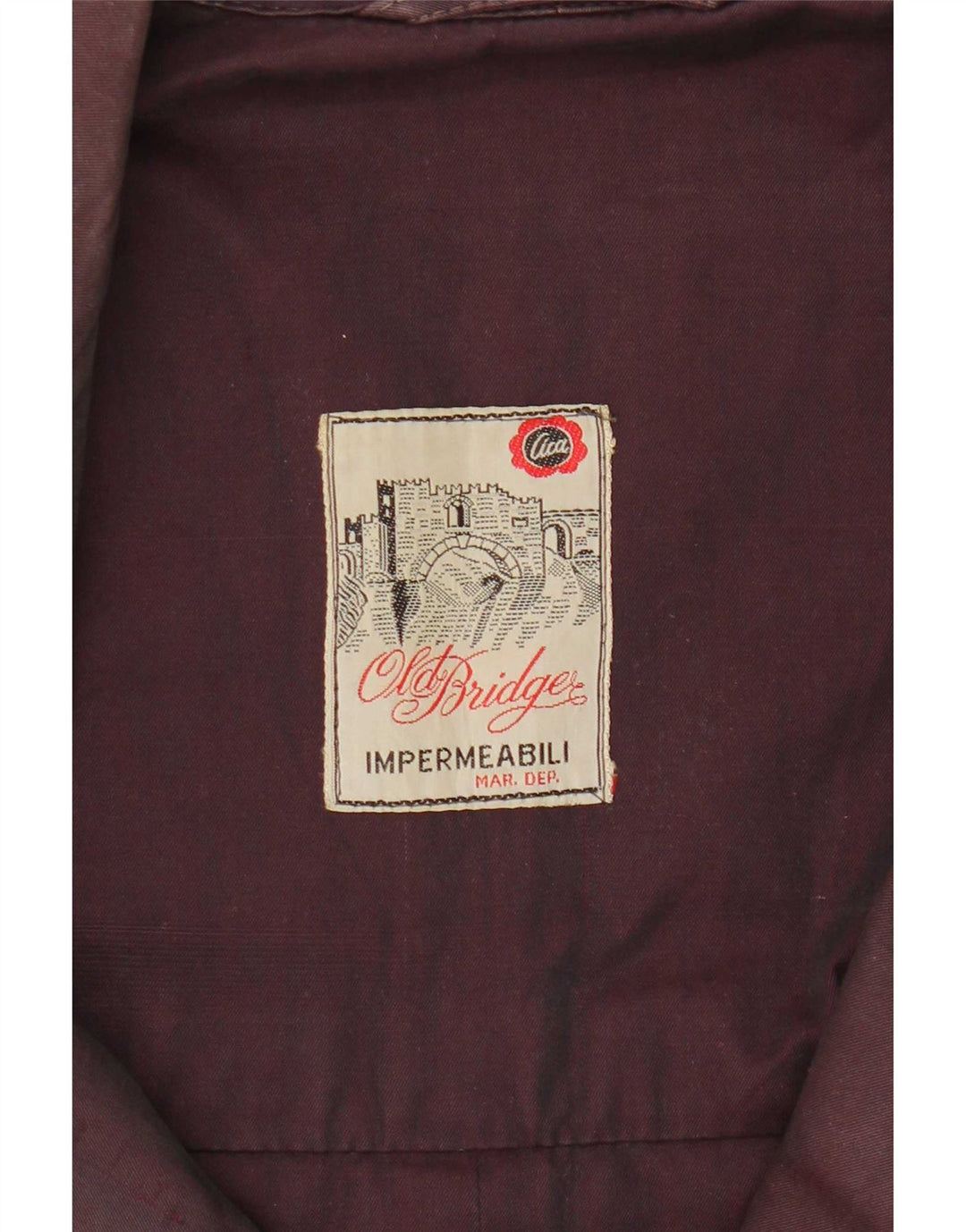 Vintage Trench Coat til mænd UK 40 Large Purple