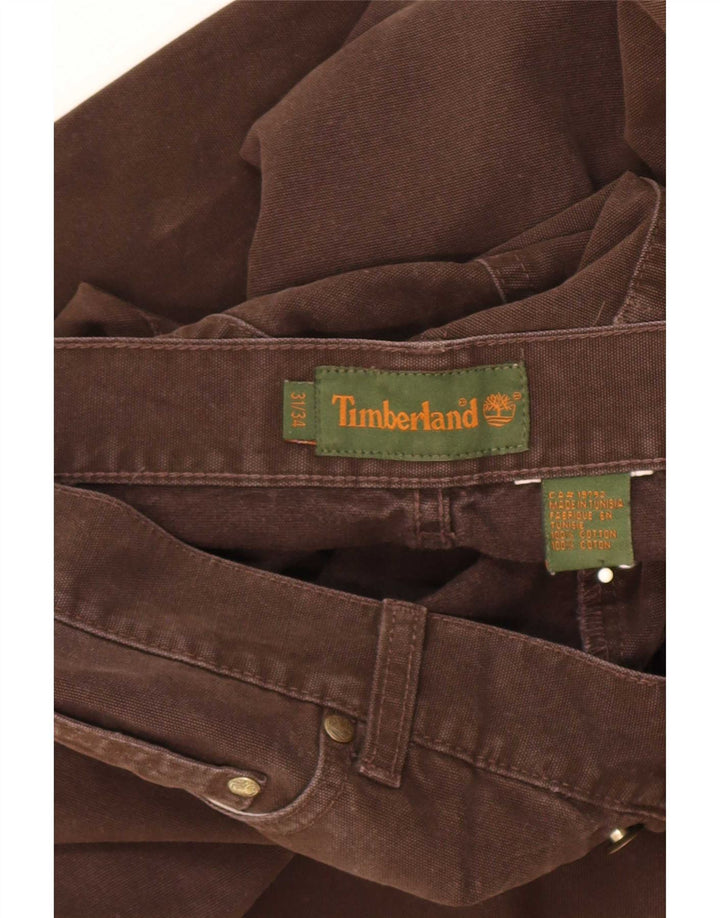 Timberland Straight Jeans til mænd W31 L31 Brun bomuld