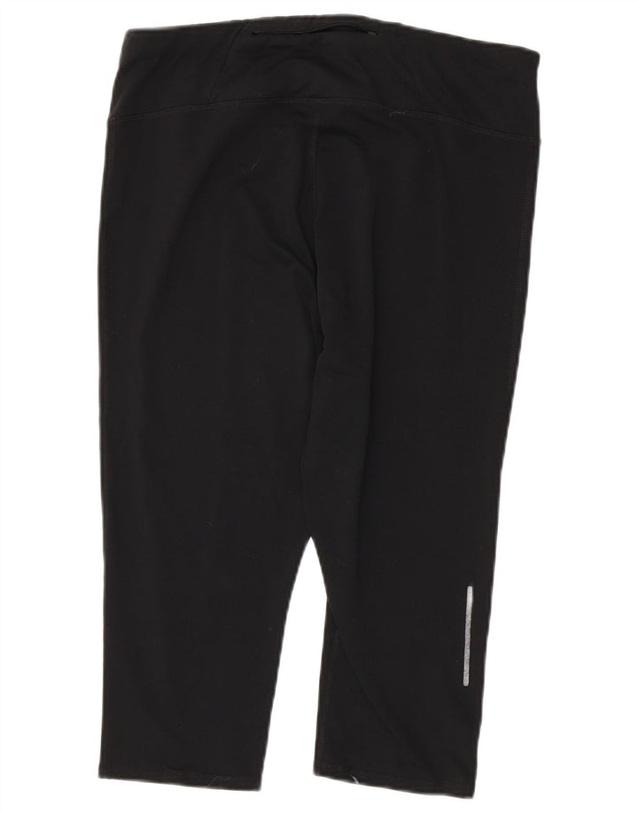 Marks & Spencer Dame Capri Leggings UK 16 Large Black Polyester Sports