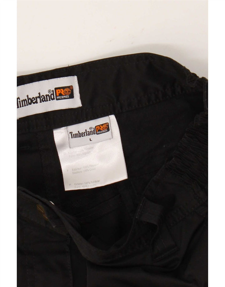 Timberland Herre Straight Cargo Bukser Large W36 L28 Sort Polyester