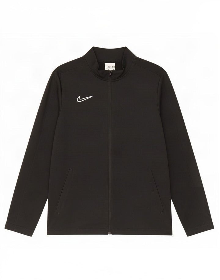 Nike drenge Dri Fit træningsdragt topjakke 12-13 år stor sort polyester