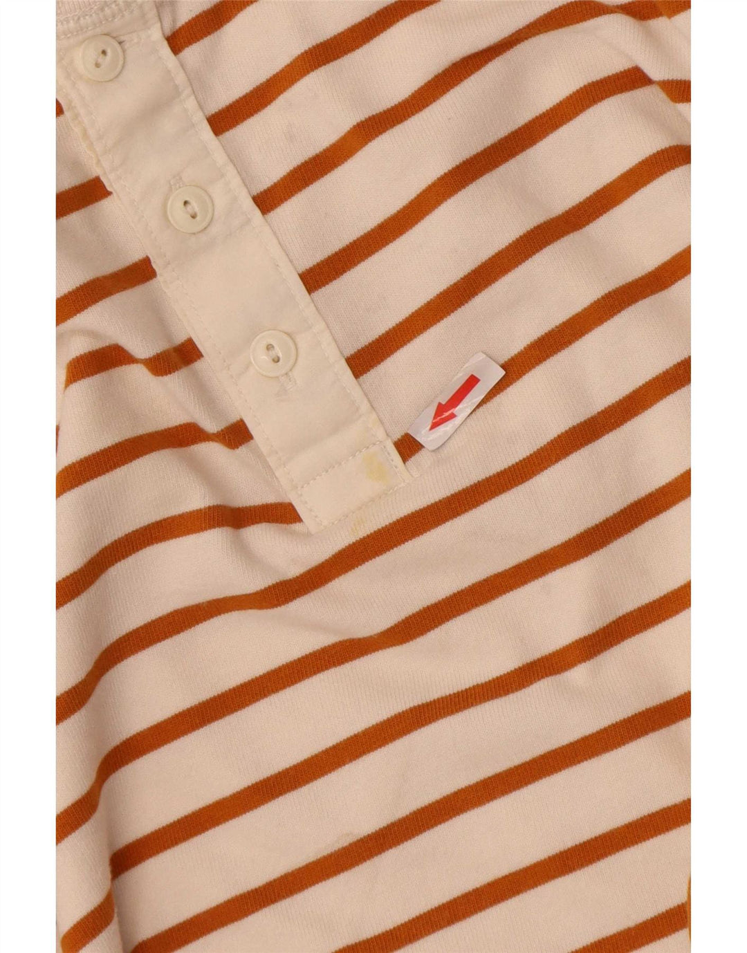 Gap Herre Top Langærmet Medium Off White Stribet bomuld