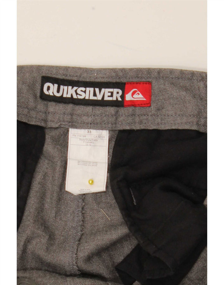 Quiksilver Chino Shorts til mænd W33 mellemgrå polyester