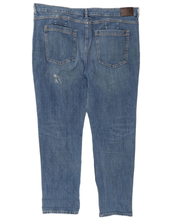Marks & Spencer Dame Slim Jeans UK 20 2XL W38 L27 Blå Bomuld