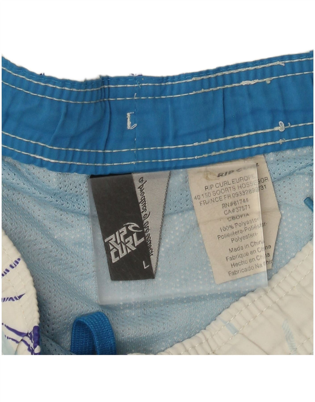 Rip Curl herre badeshorts store blå blomster polyester